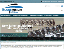 Tablet Screenshot of marineengines4less.com